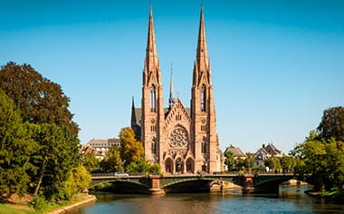 Strasbourg Cathedral from the river Strasbourg Cathedral from the river